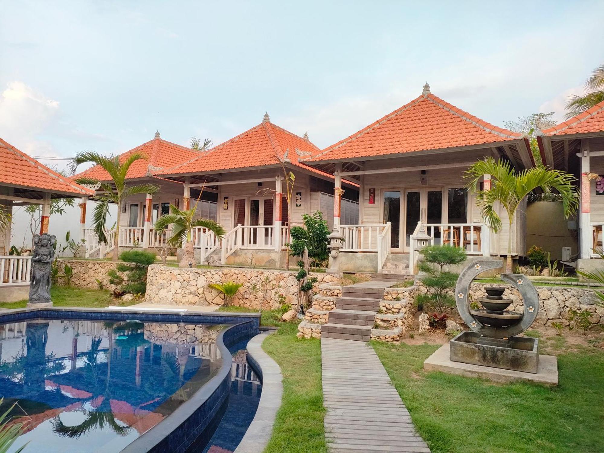 Blue Sky Villa Ceningan Lembongan Buitenkant foto