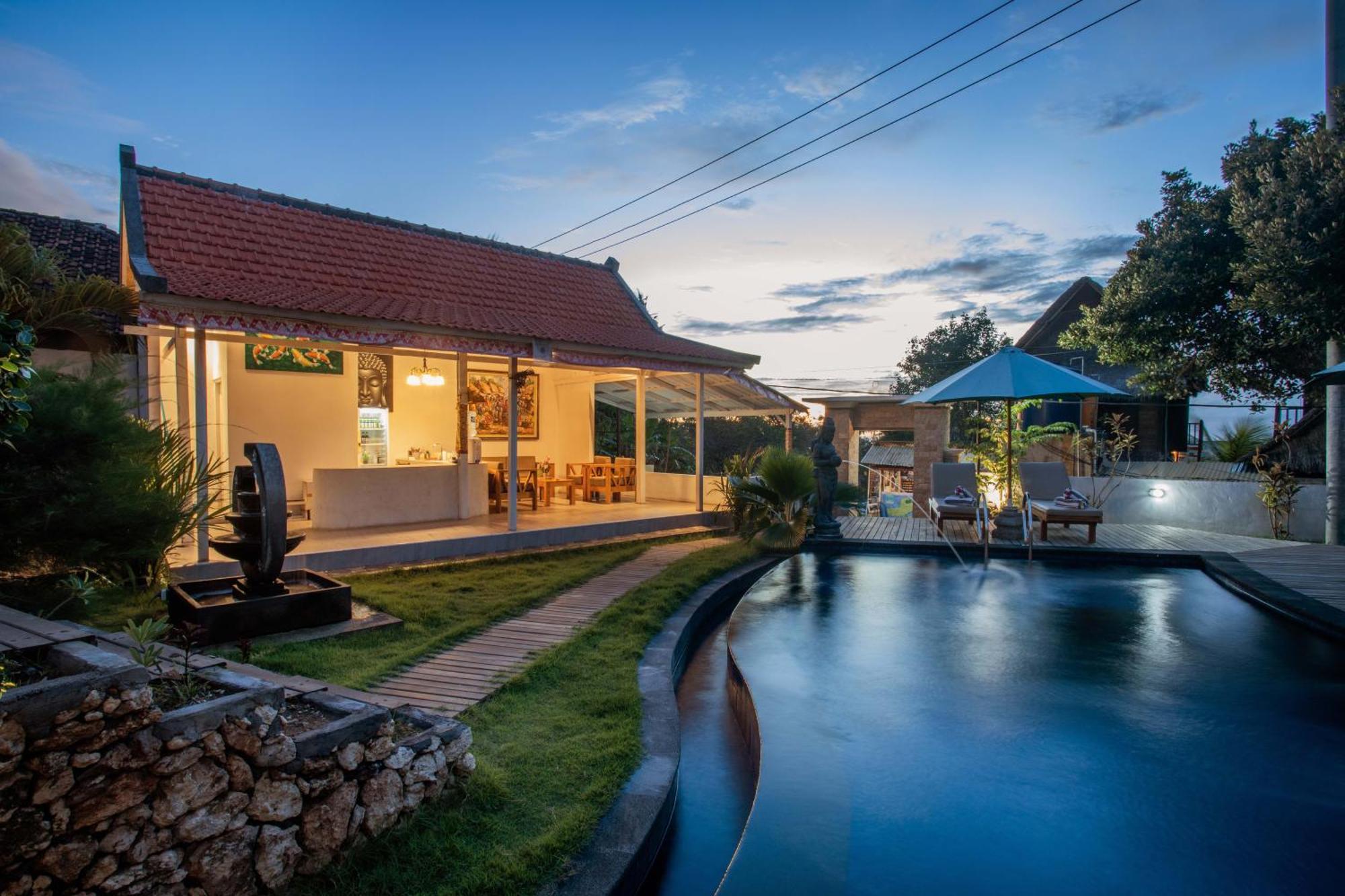 Blue Sky Villa Ceningan Lembongan Buitenkant foto