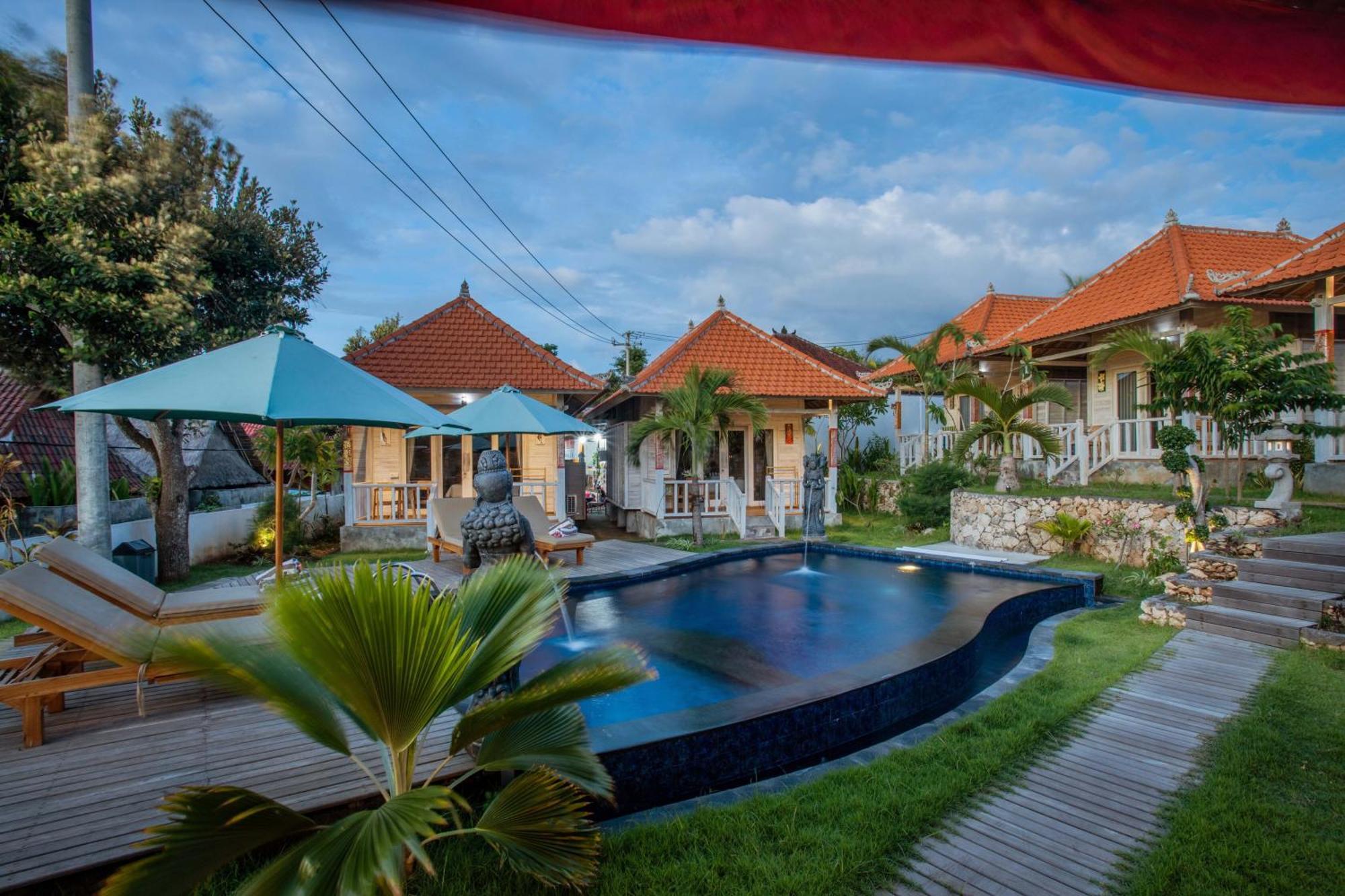 Blue Sky Villa Ceningan Lembongan Buitenkant foto